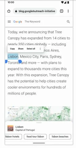 New search: Google updates the mobile search