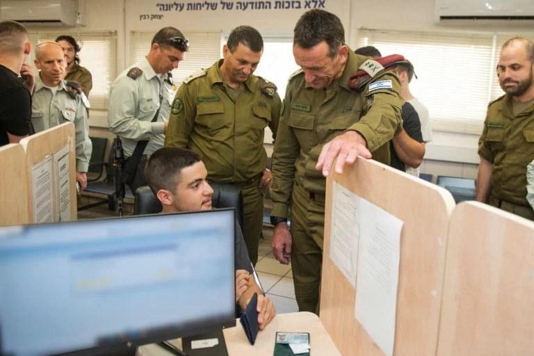 The Chief of Staff with a new recruit