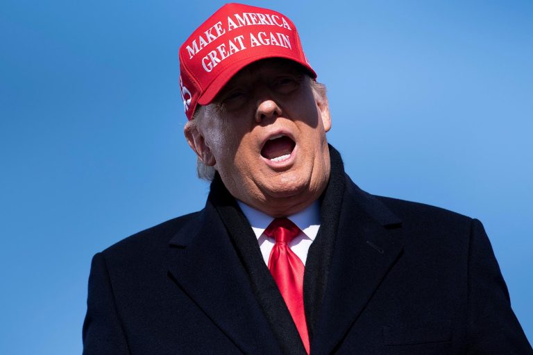 Absent from the debate, Trump