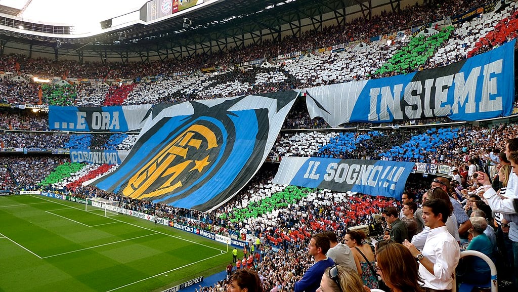 Inter fans at the 2010 Champions League final