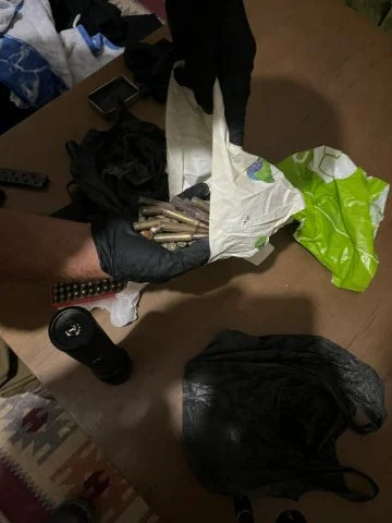 The ammunition found last night