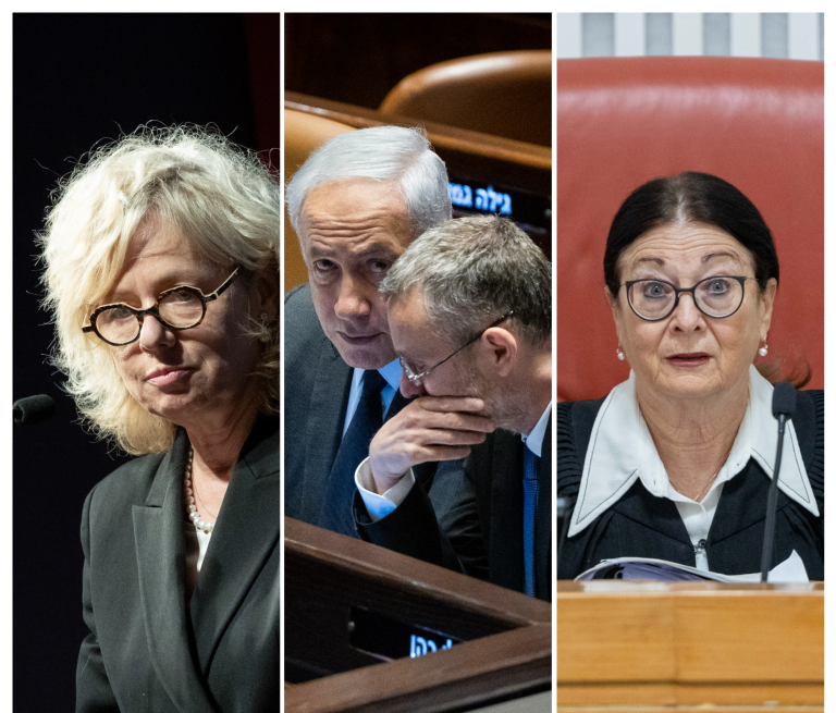 Gali Baharav-Miara, Netanyahu and Levin, Esther Hayut.