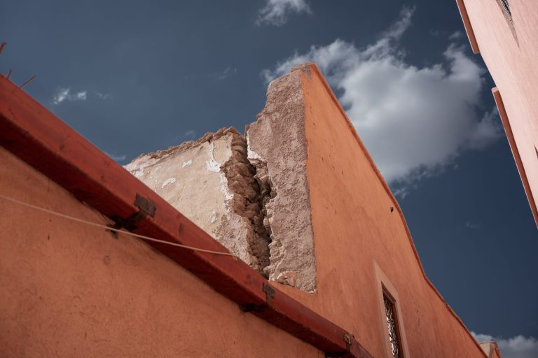 The damage from the earthquake