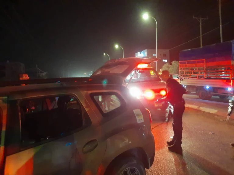 At the scene of the attack