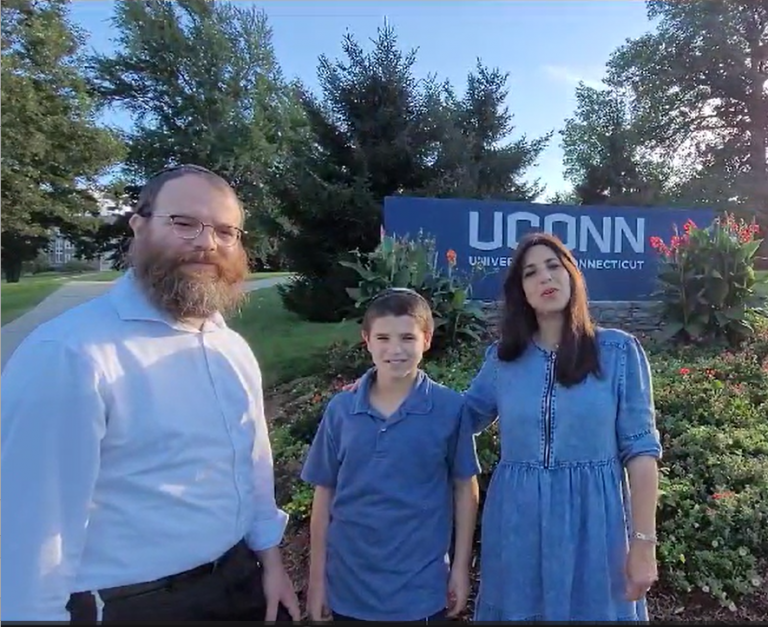 Nice to meet you, Rabbi Shlomo and Shaindel Hecht and their son Shmuel