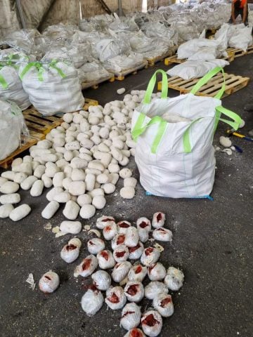 The smuggled tobacco