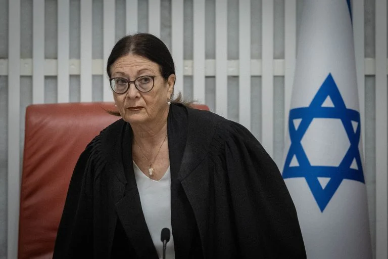 President Hayut during the debate