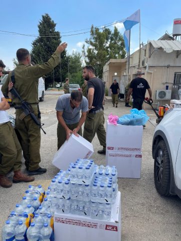 Photo: 'Aid to Soldiers' command center