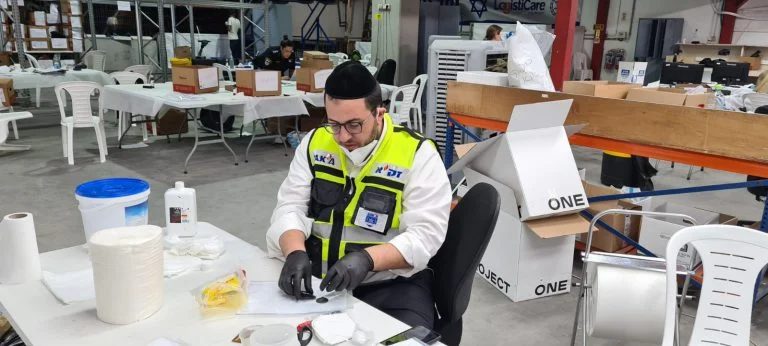 The objects are cleaned and sorted