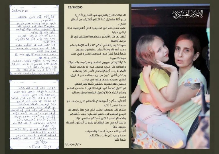 As in the Holocaust: the Letter that Hamas Forced the Abductees to Write