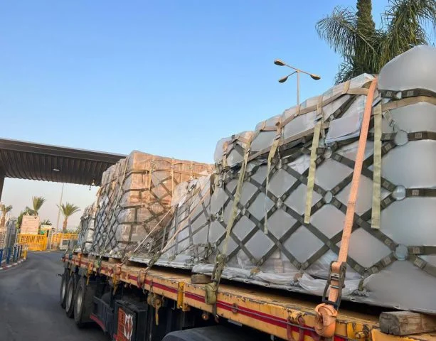 Military equipment coming in.