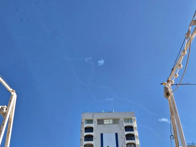 Interceptions over Tel Aviv