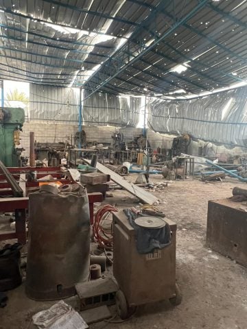 A lathe for the production of munitions in Gaza
