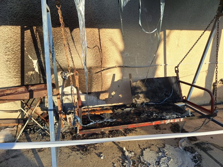 The burned neighborhood swing