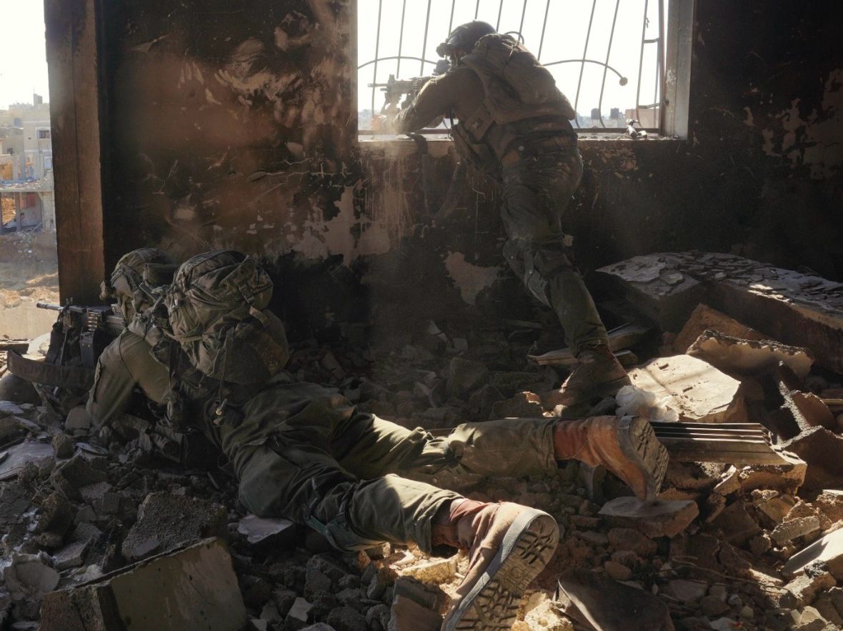 Kfir Brigade fighters operates in Khan Yunis, Gaza.