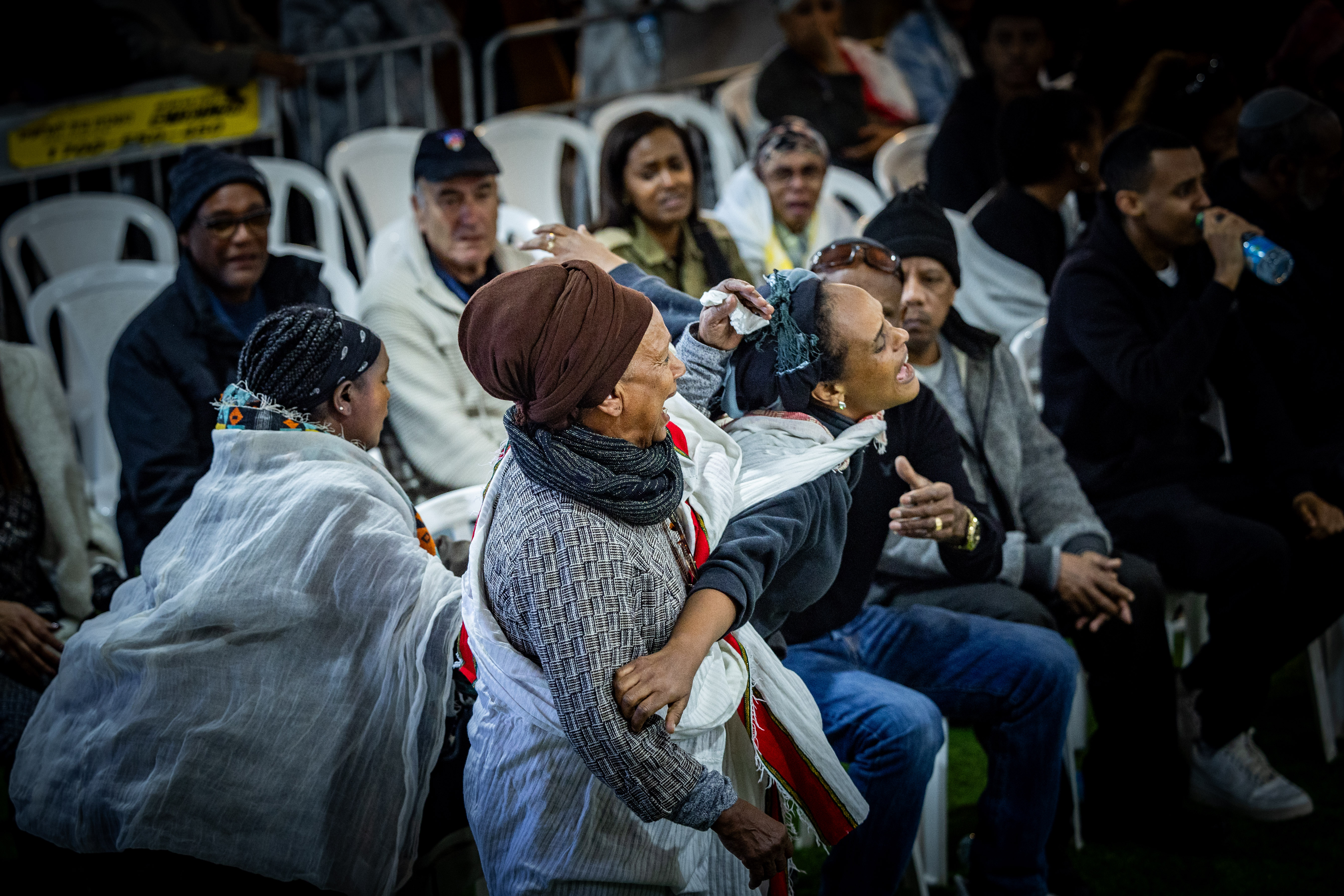 Many soldier's funerals since the massacre and the war began.