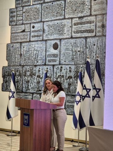 Soussana next to Michal Herzog