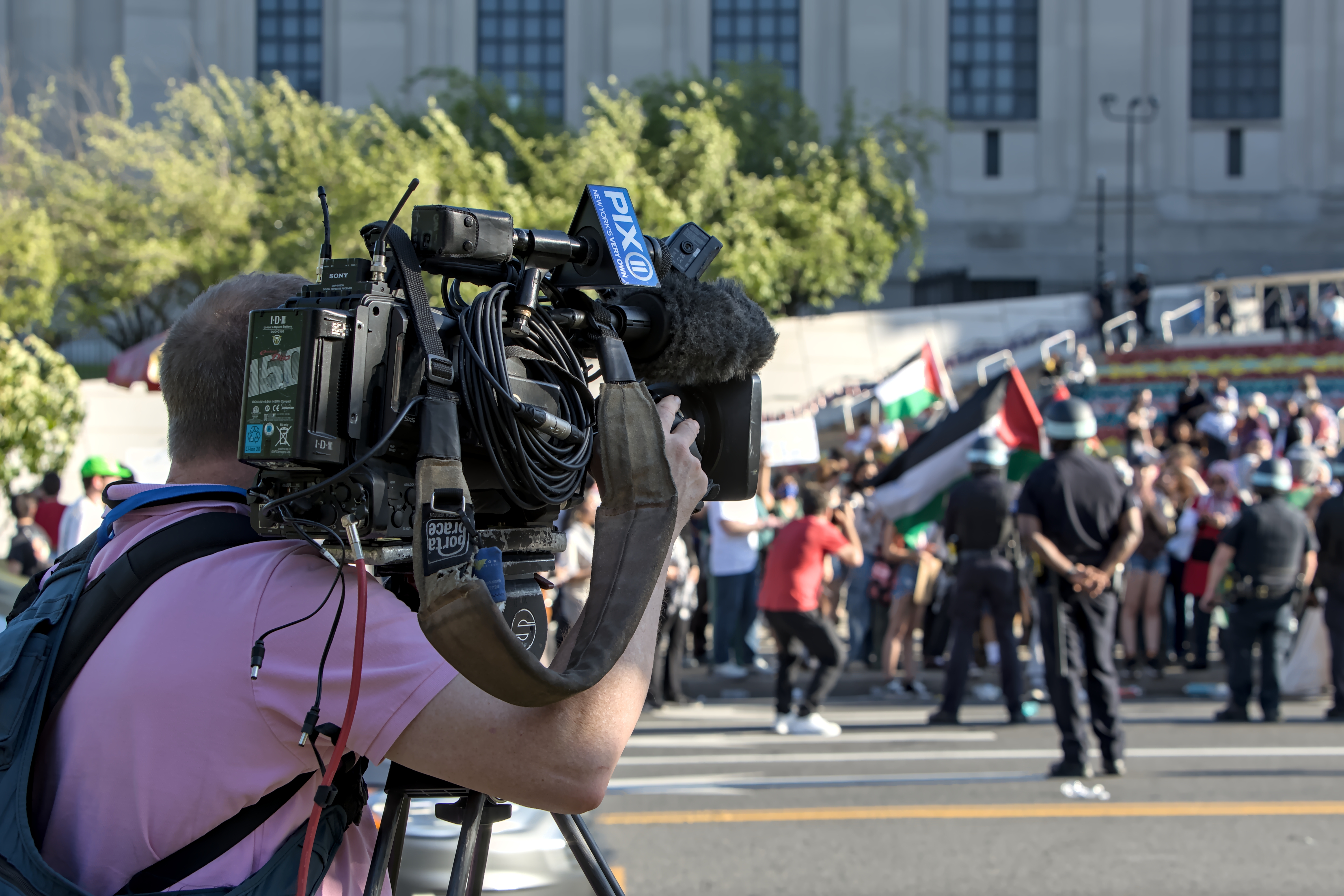 Media coverage of the conflict and protests.