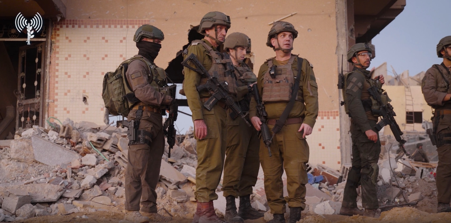 Looking at the building in which Sinwar was hiding when he was eliminated