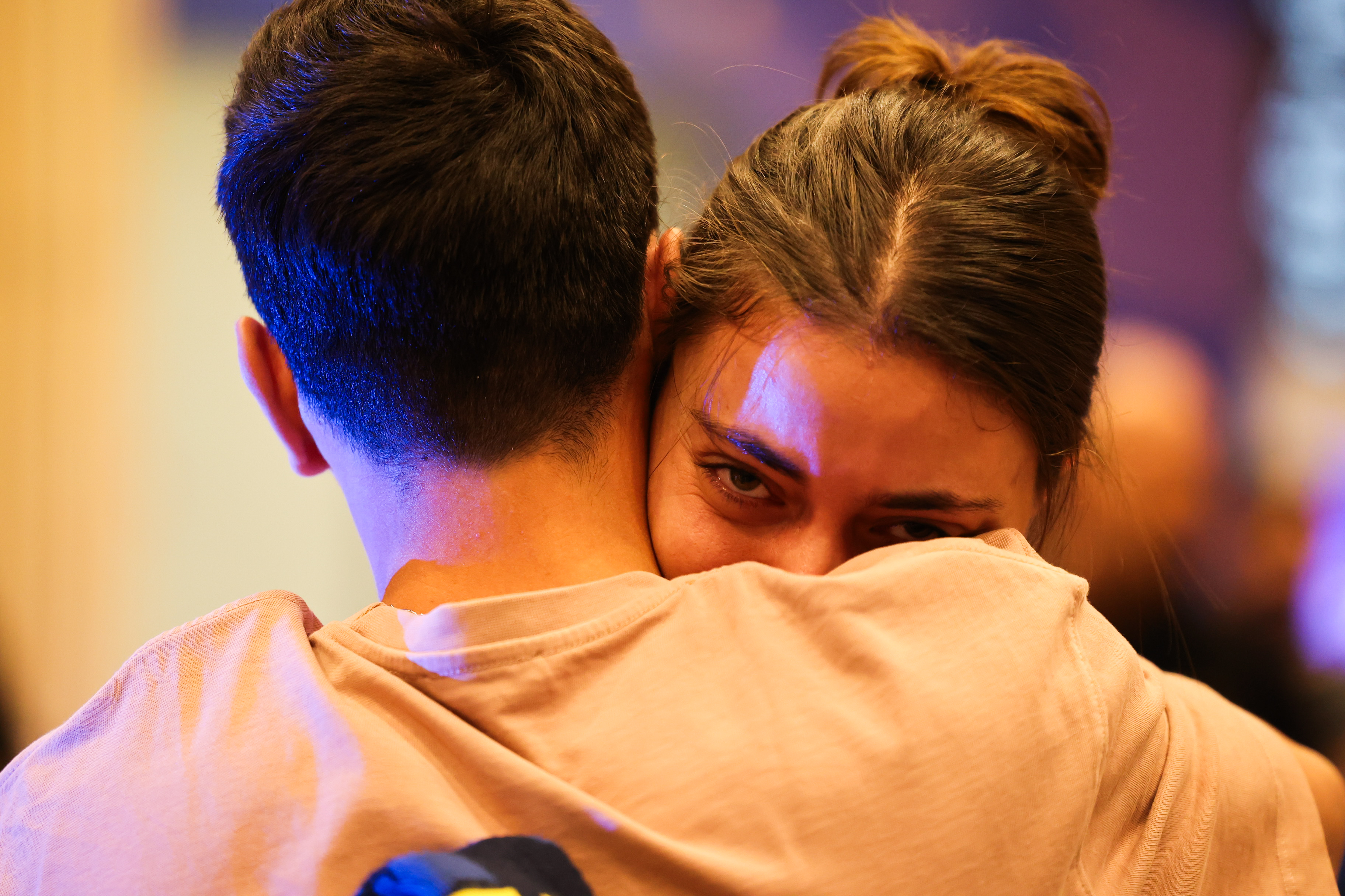 Emotional reunion after returning from Amsterdam