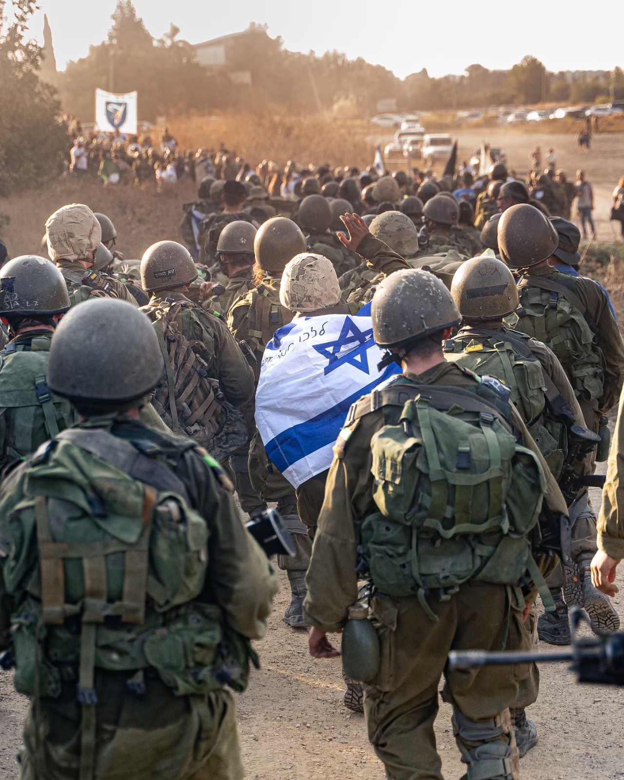 IDF recruits on their 'beret march' as they finish basic training