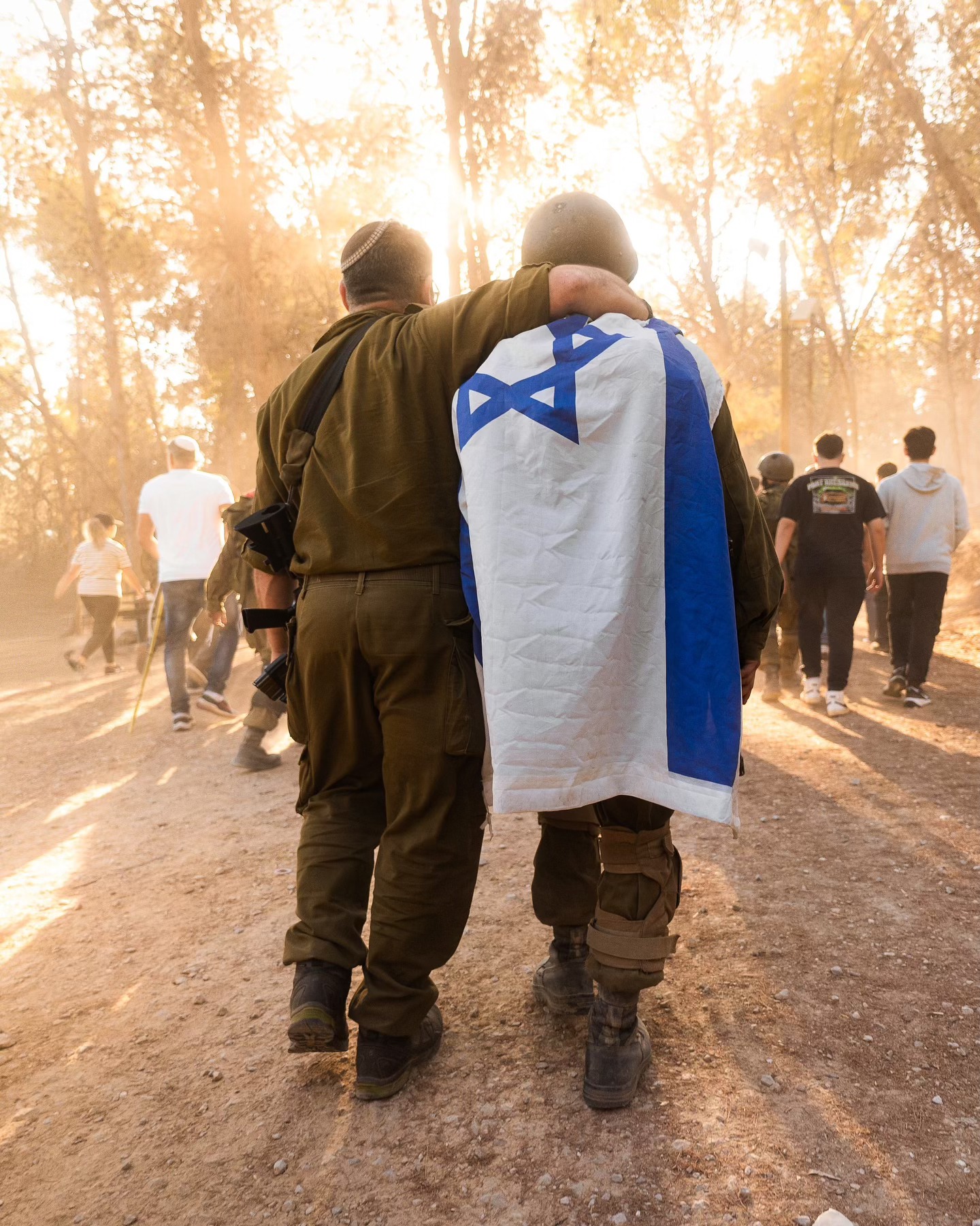 Poignant picture from the IDF's beret march
