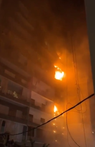 Fireballs after IDF attacks central Beirut