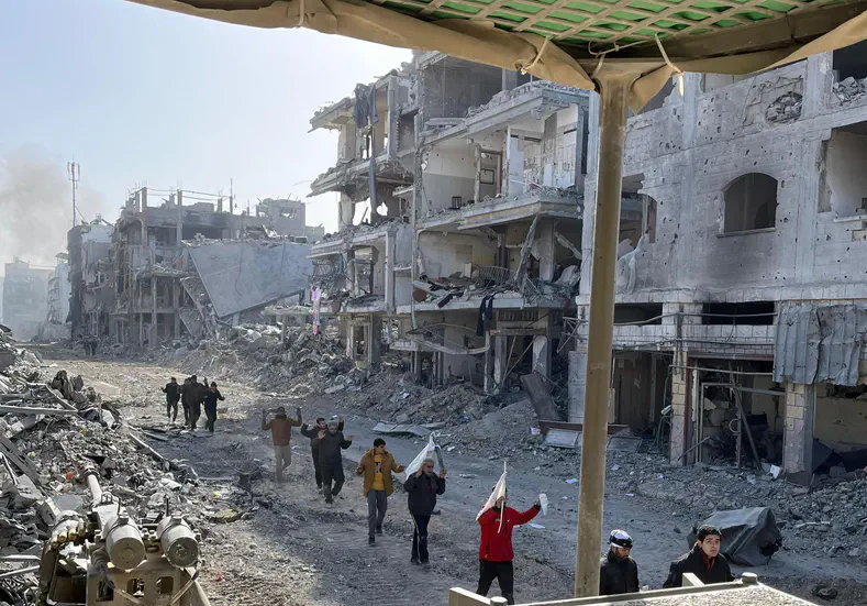 Terrorists captured in Jabaliya by IDF forces