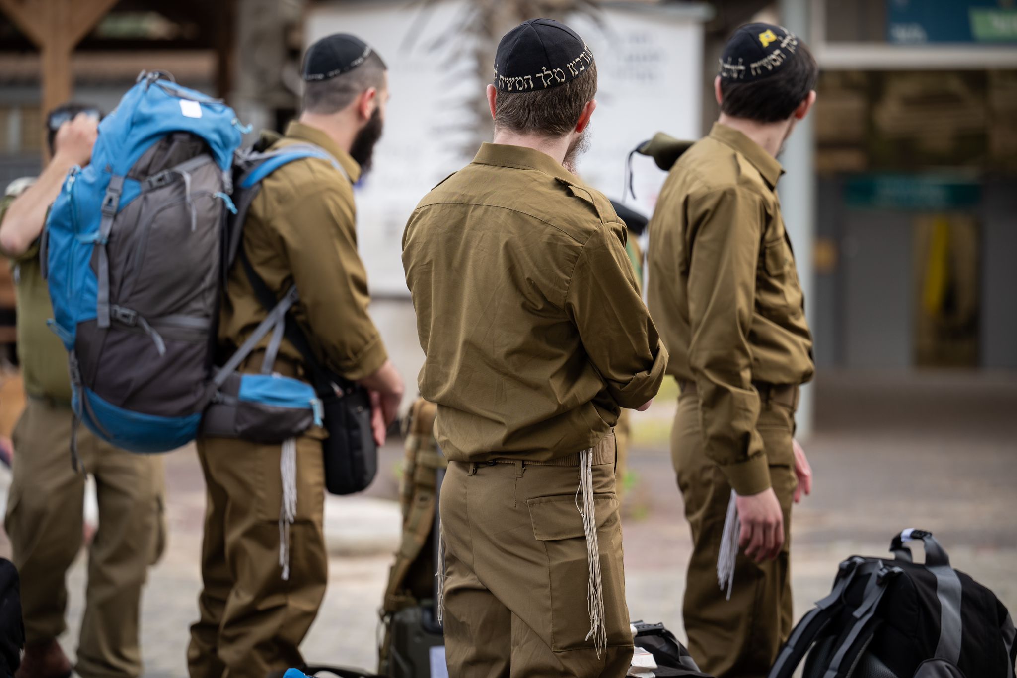 IN COLOR: 150 HAREDI soldiers have started basic training