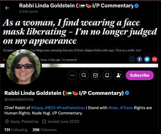 'Chief Rabbi of Gaza' trolls Fake Jews on social media