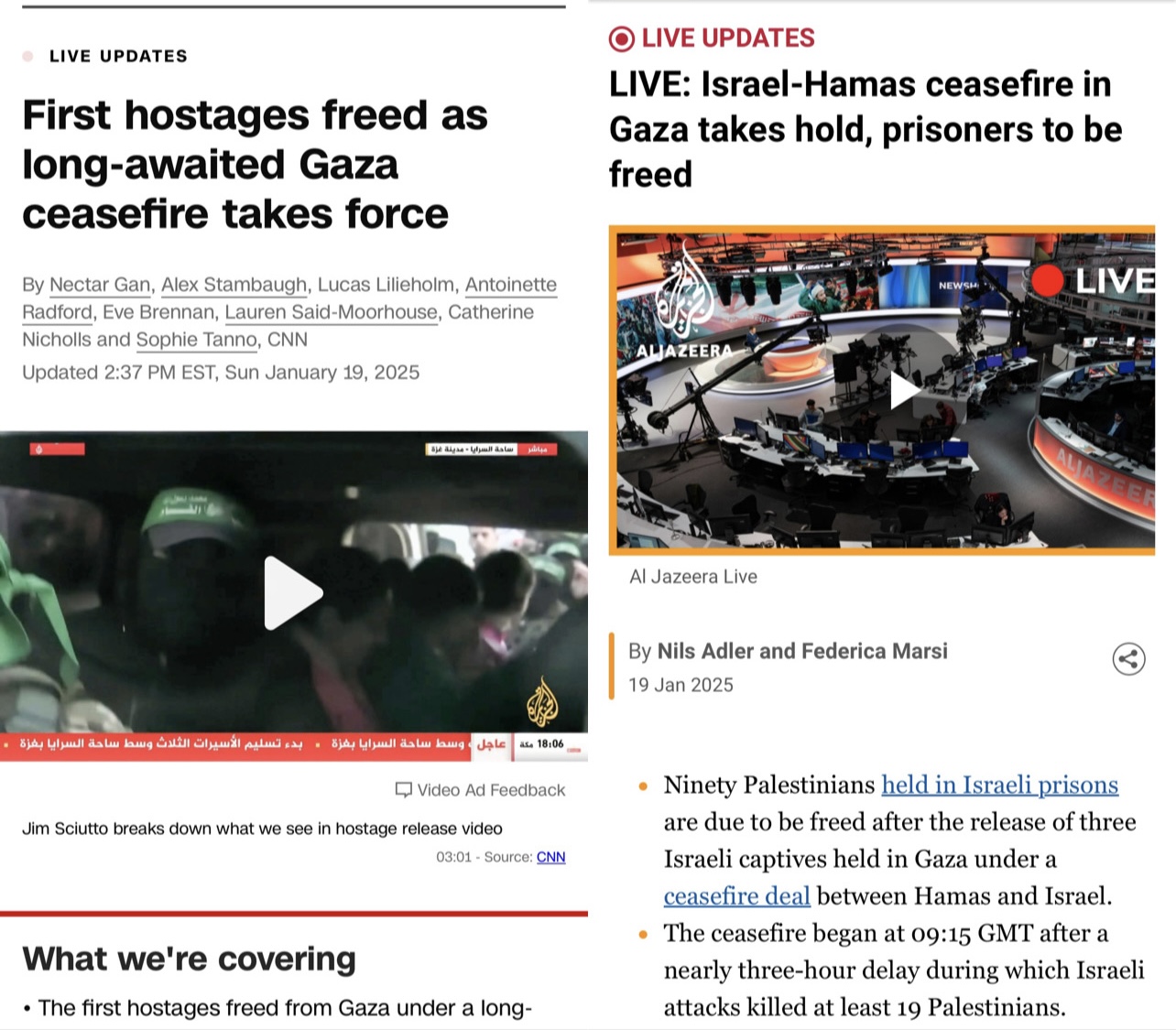 Shocking: International Media Shifts Focus to Gaza Ceasefire, Minimizing Hostage Release Impact