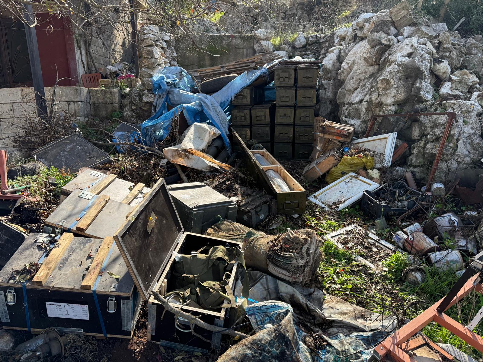 Photo Essay: IDF discovers giant Hezbollah weapons cache in Southern Lebanon