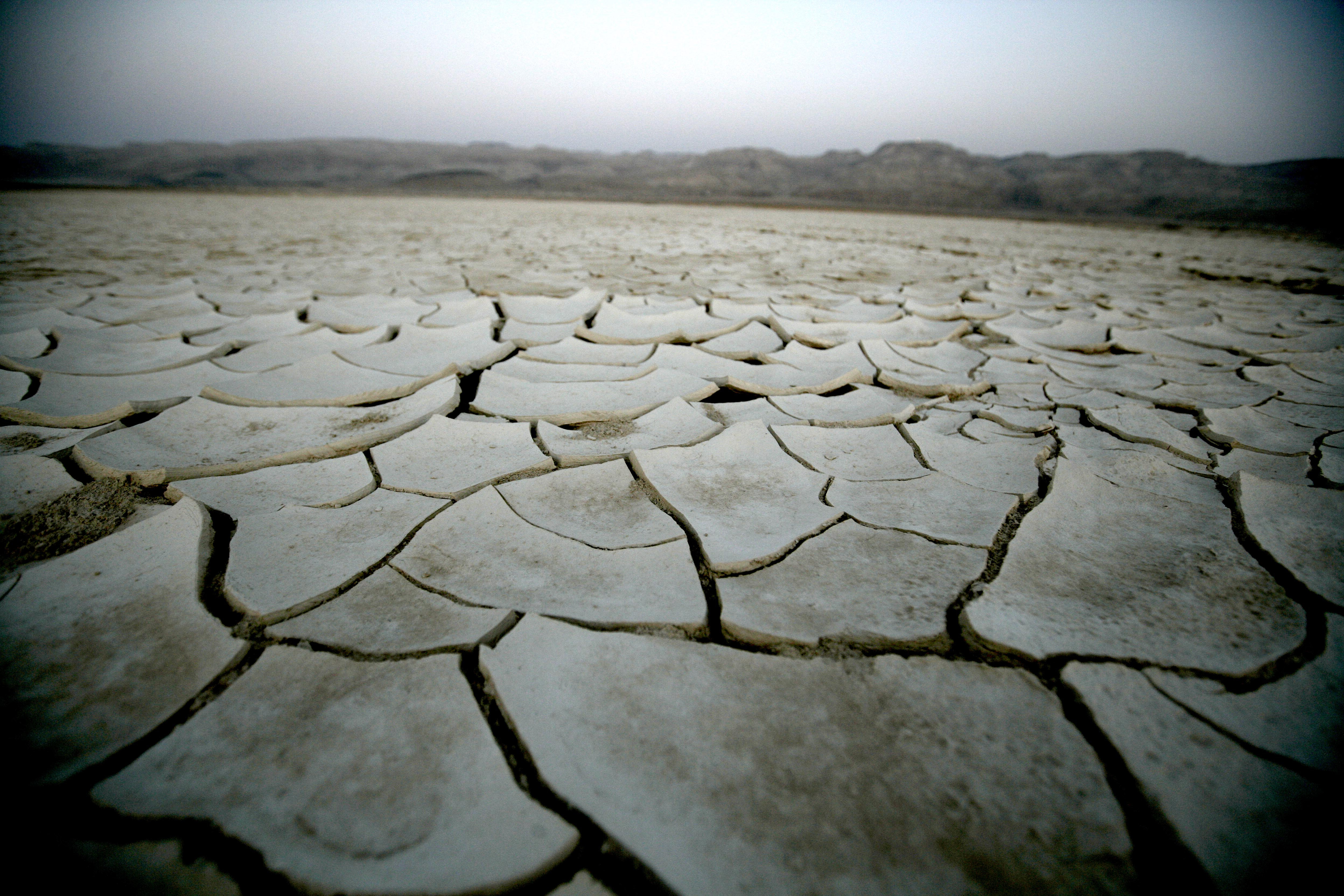 North of dead sea: Israel is suffering an enormous water economy crisis . . 
