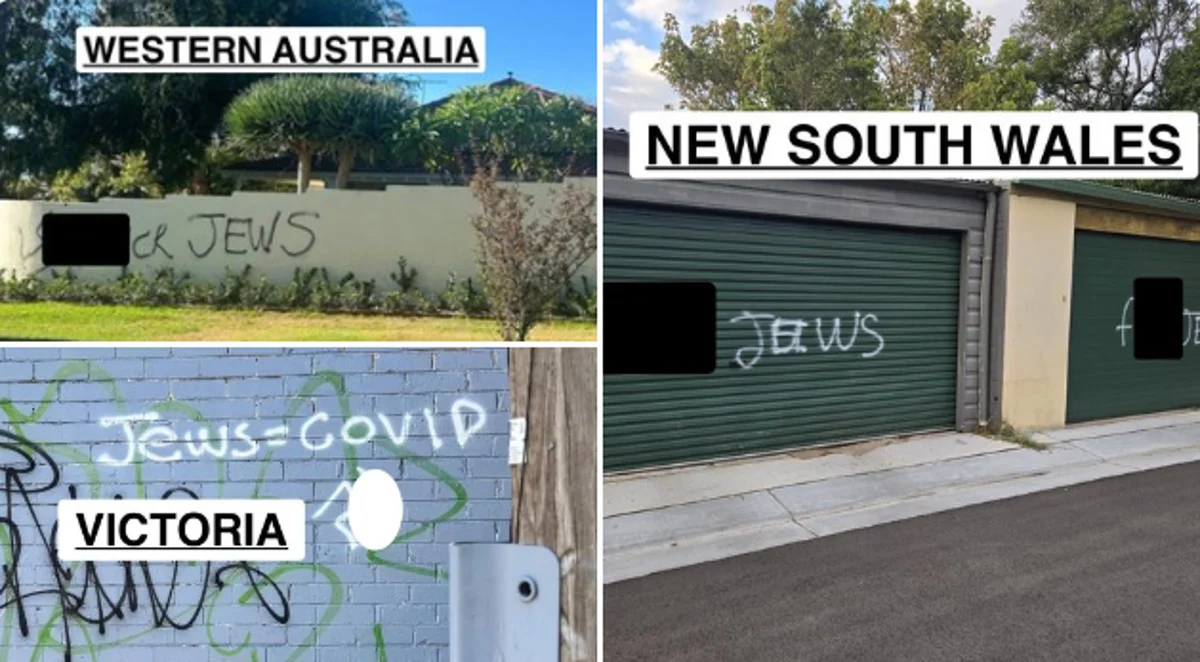 Anti-Jewish graffiti.