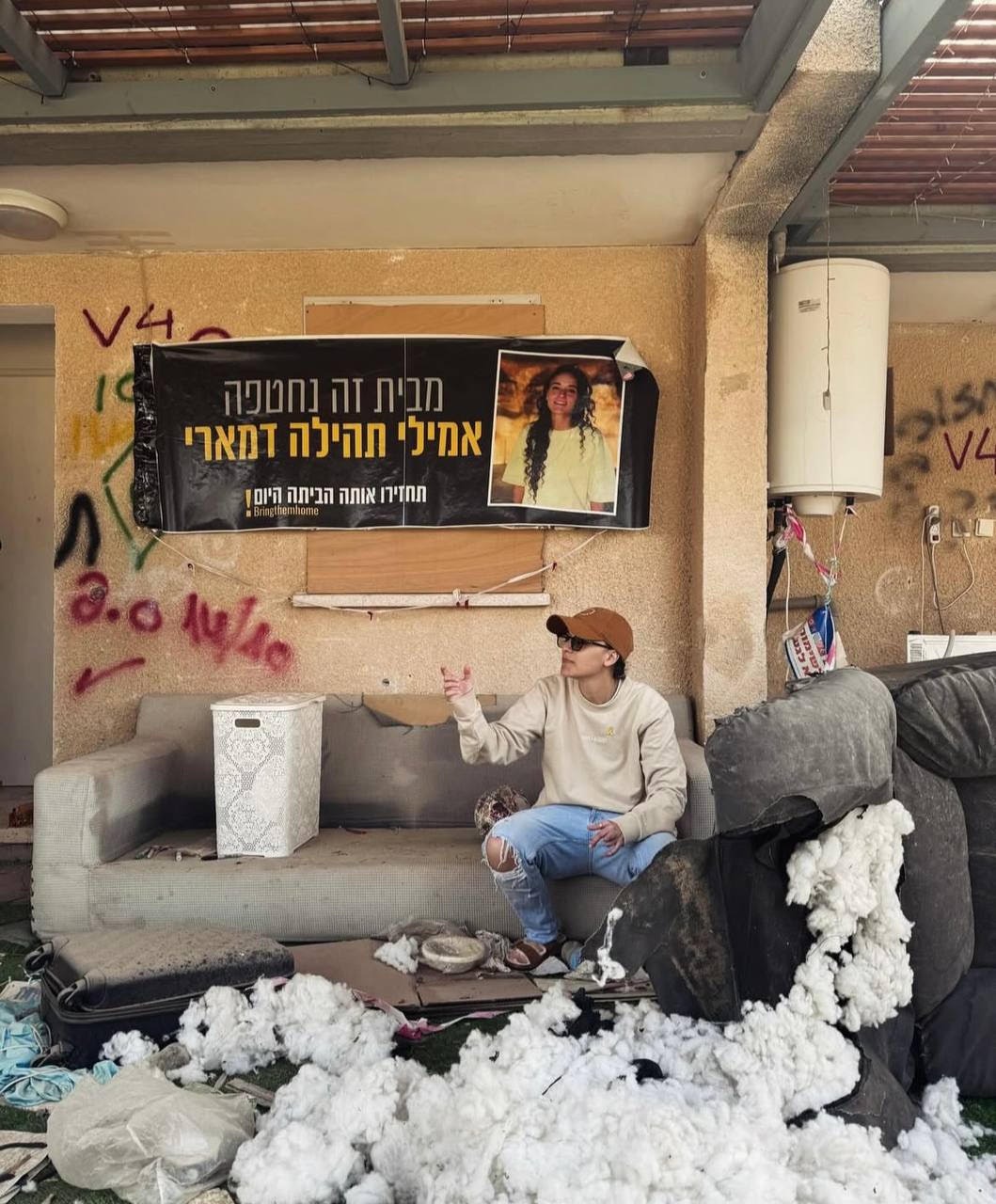 Emily Damari returns to her home she was kidnapped from