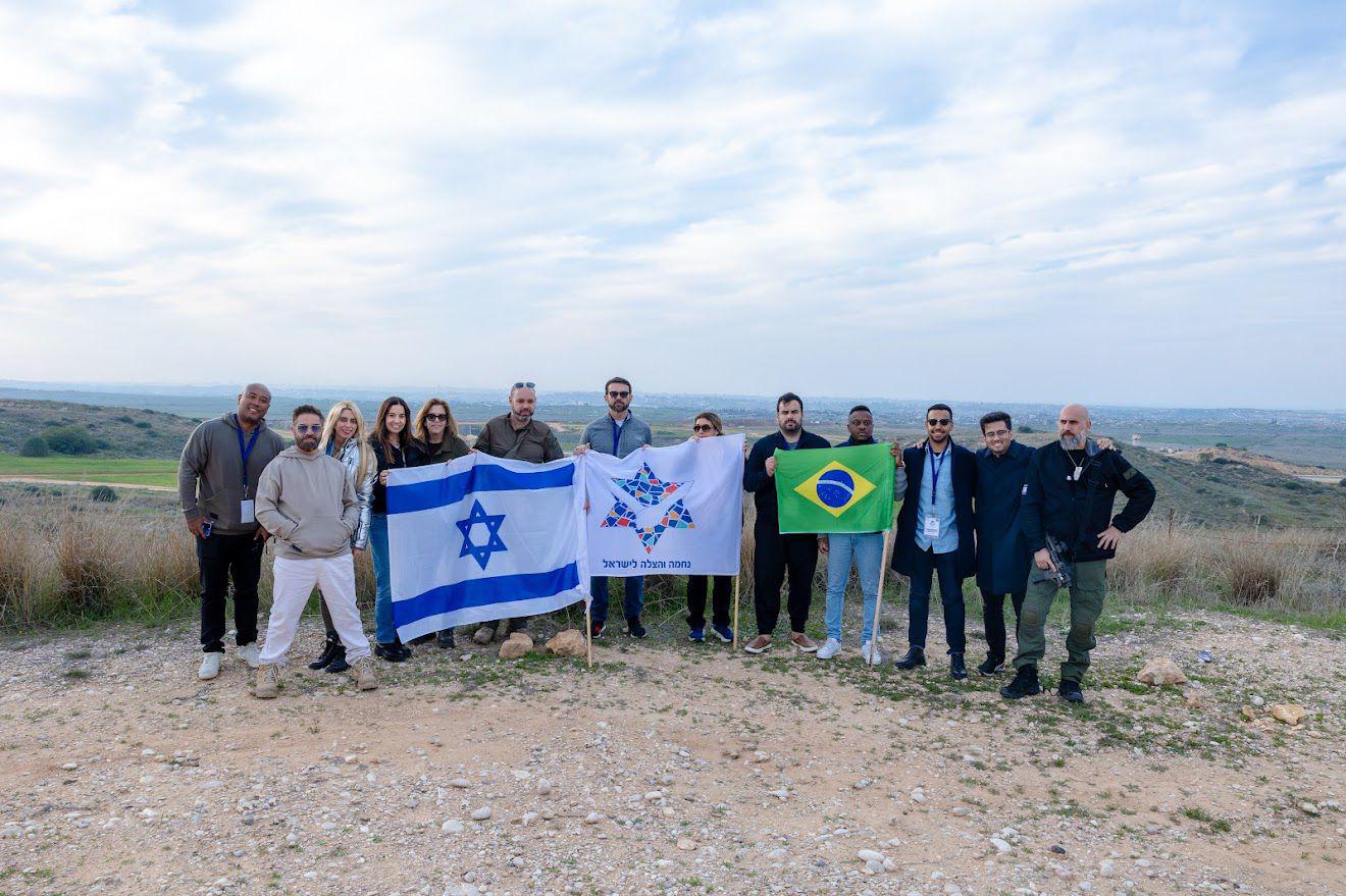 Brazilian delegation visiting Israel