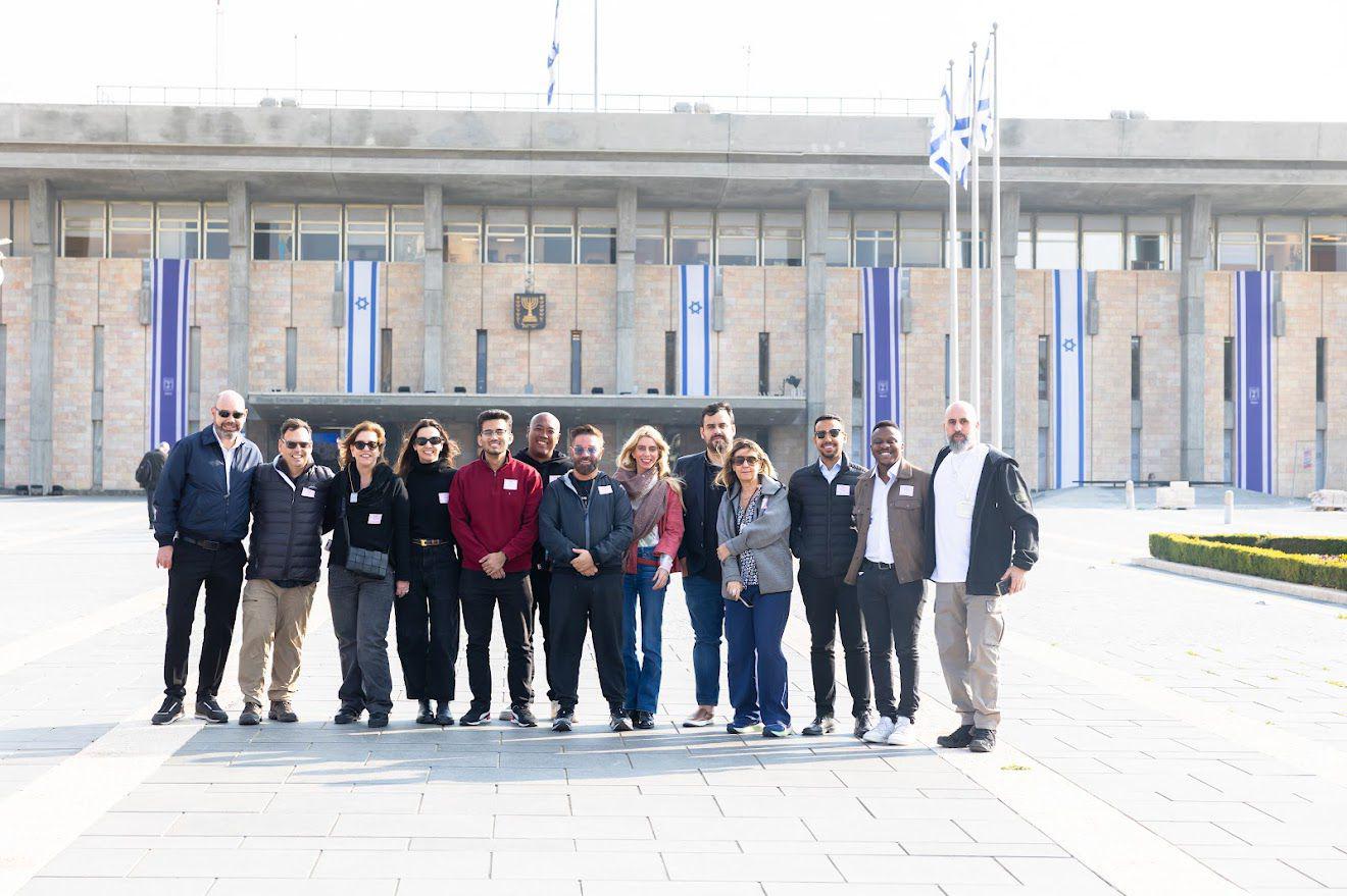 Brazilian delegation visiting Israel