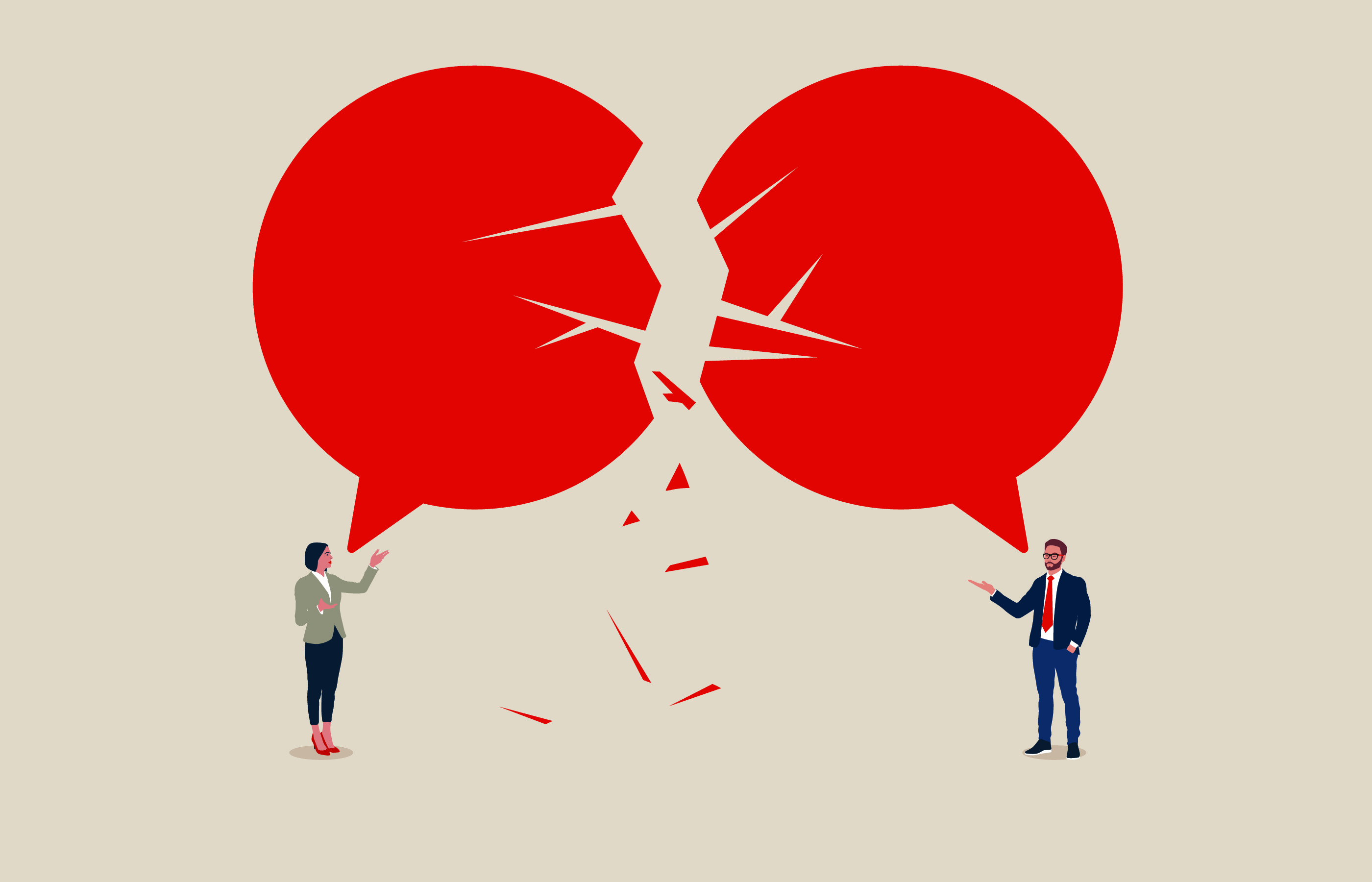 Dialogue of the deaf.