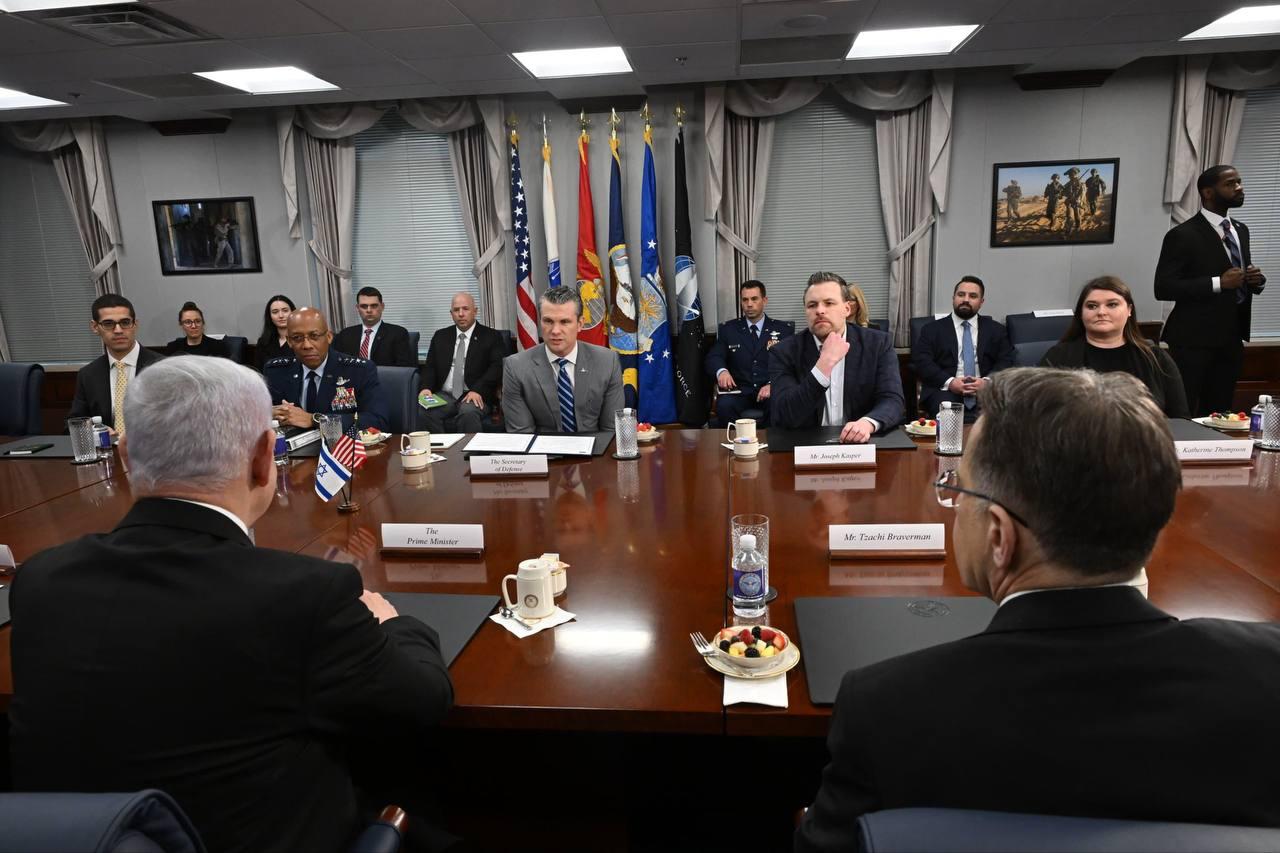 Netanyahu Visits the Pentagon for Strategic Talks with US Defense Secretary Pete Hegseth