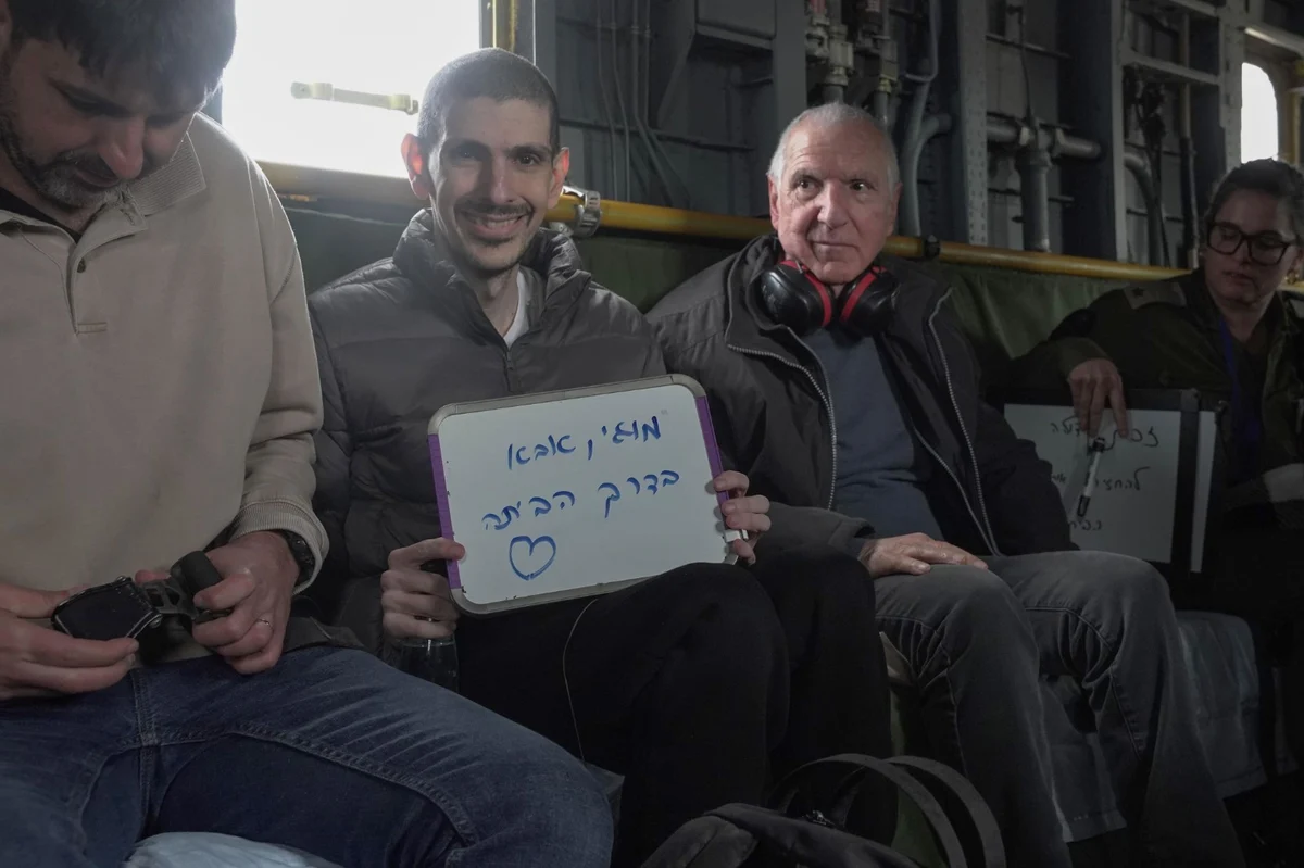 The picture which broke our hearts: Freed Hostage Or Levy Reunites with his son Almog 