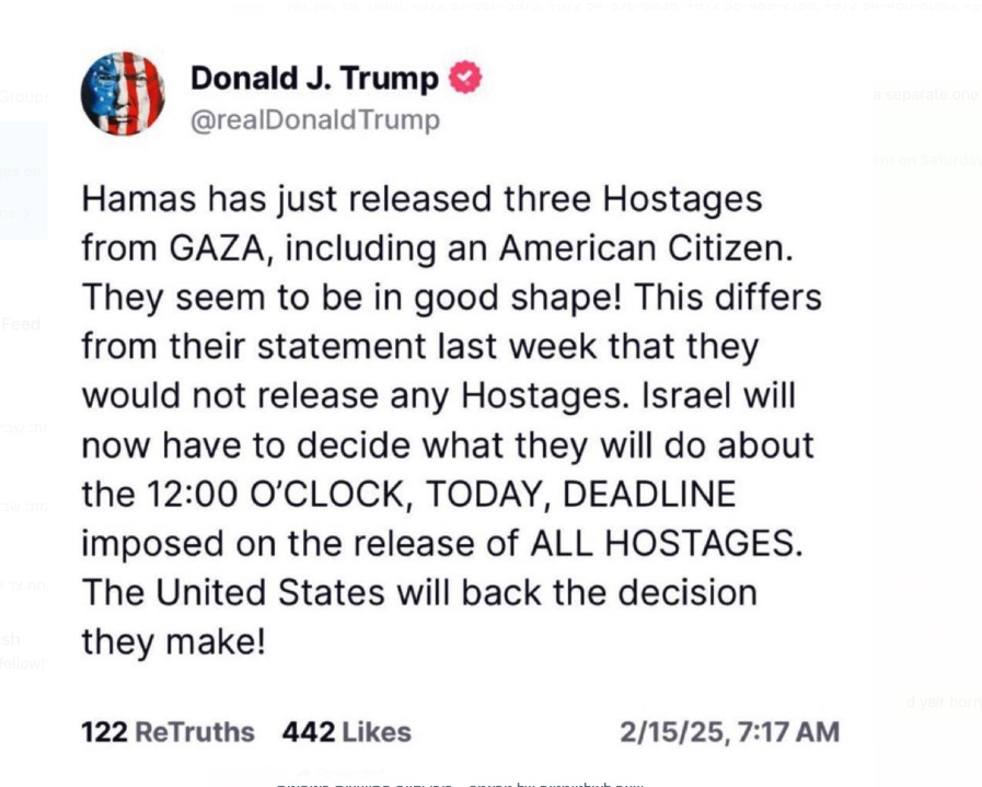 Donald Trump's 12:00 Hamas deadline has come and gone - now what?