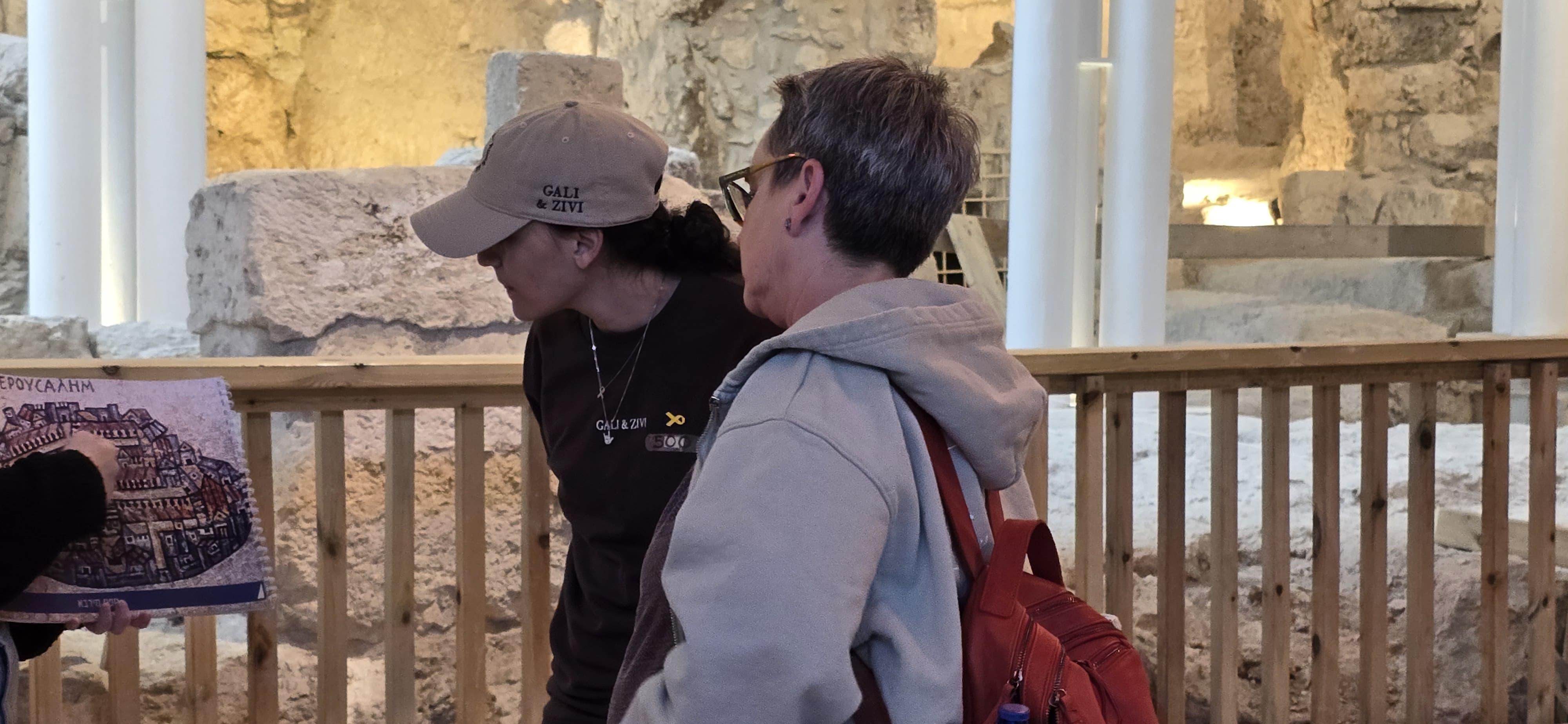 Emily Damari visiting the Western Wall