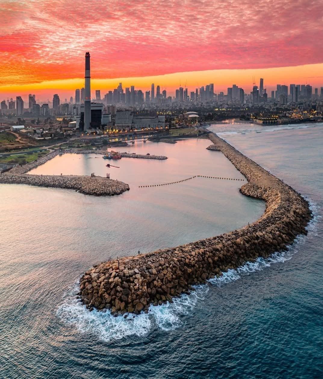 The coast of Tel Aviv.