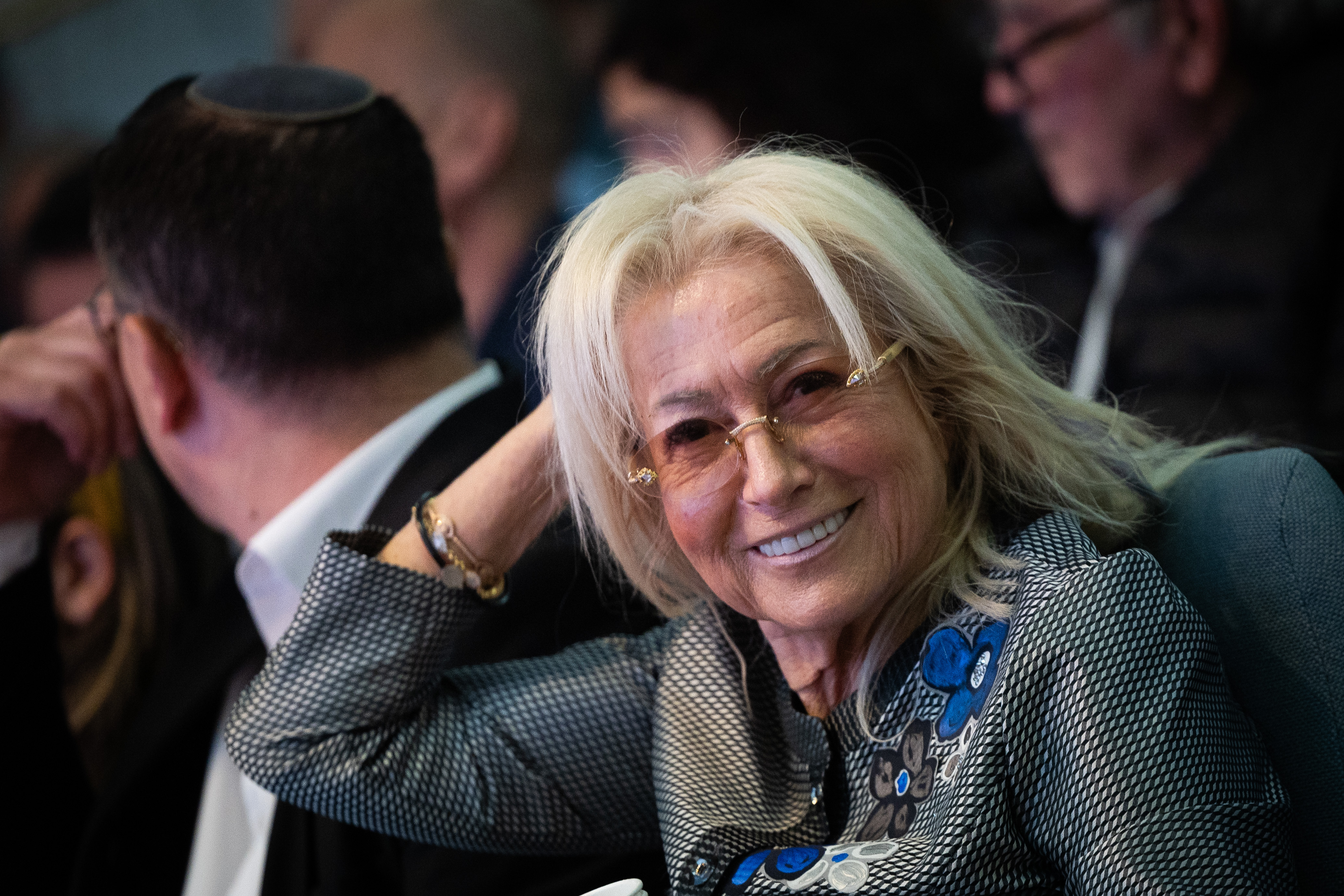 Dr. Miriam Adelson attends Israel Hayom security conference in Jerusalem, December 1, 2024. 