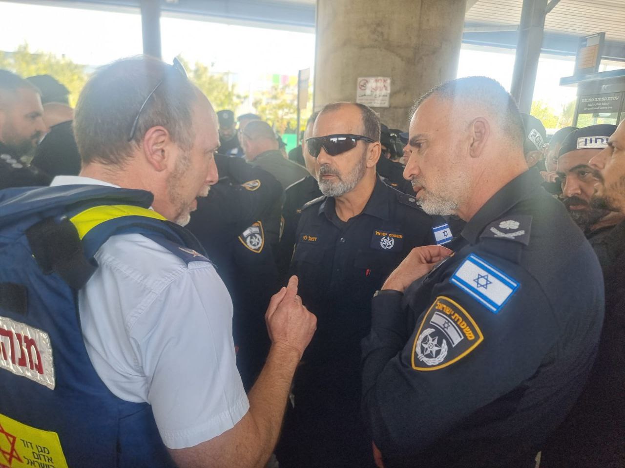 Police Chief at the scene of a stabbing and shooting attack in Haifa, March 3, 2025