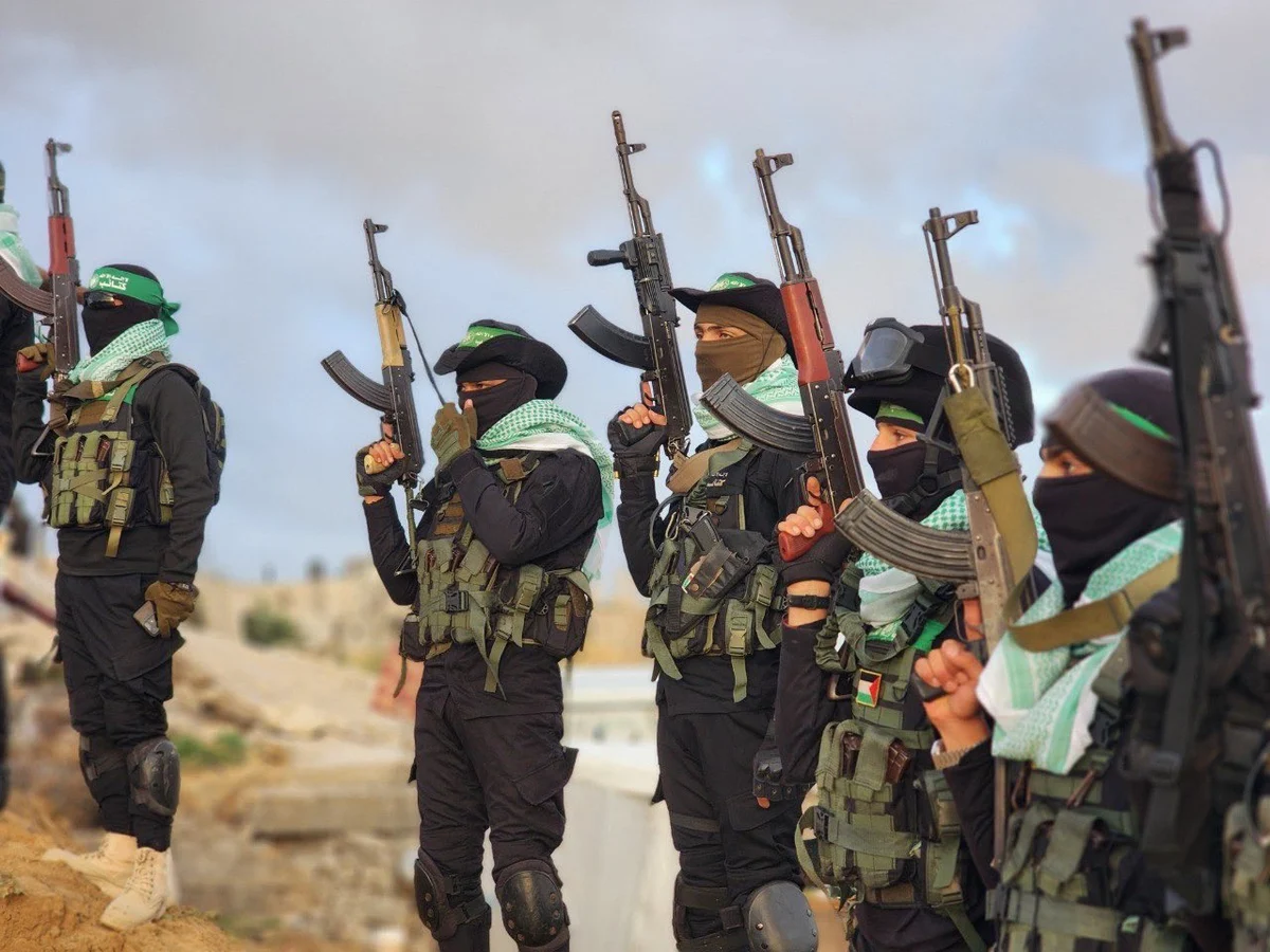 Hamas terrorists in Gaza