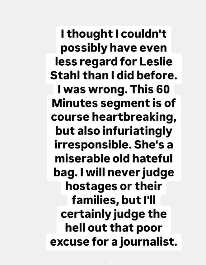 Melissa Chapman attacks CBS and Leslie Stahl