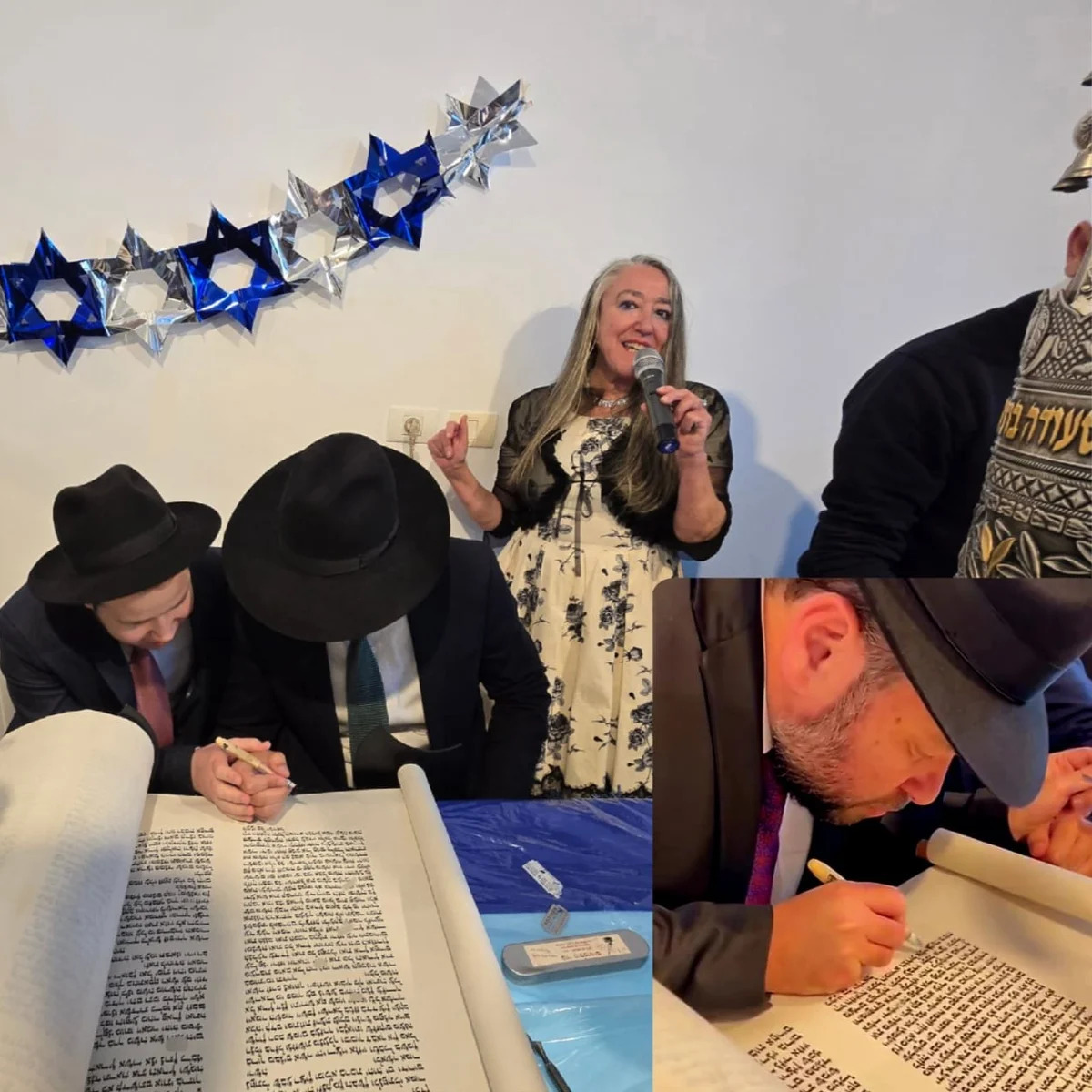 Celebration of a hachnasat Sefer Torah.