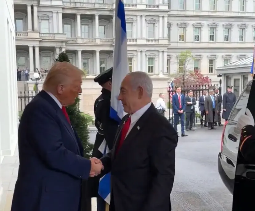 Trump meeting Netanyahu