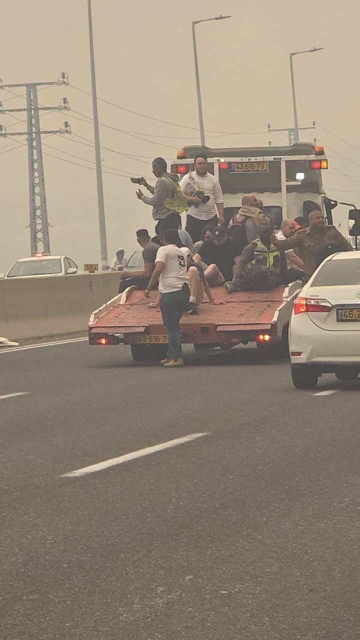 Scene of the fire on Road 1